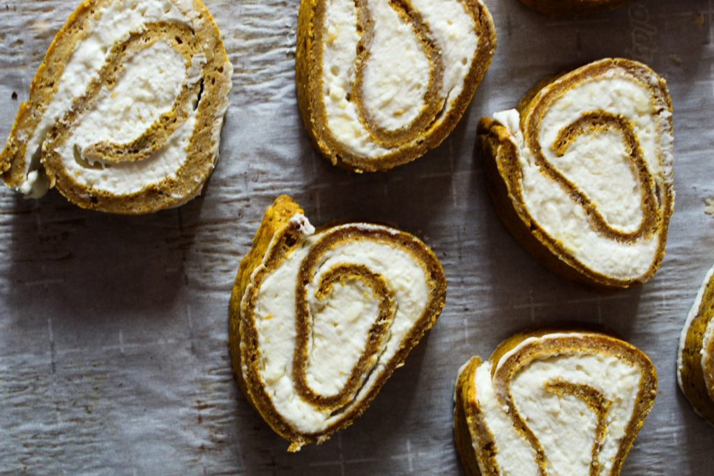 Keto Pumpkin Roll: A Pumpkin Cake Roll with Cream Cheese filling was delicious and a fall staple around our house - until we went Keto. I modified my recipe to make a Keto Pumpkin Roll with Cream Cheese filling and I know you're going to love it!