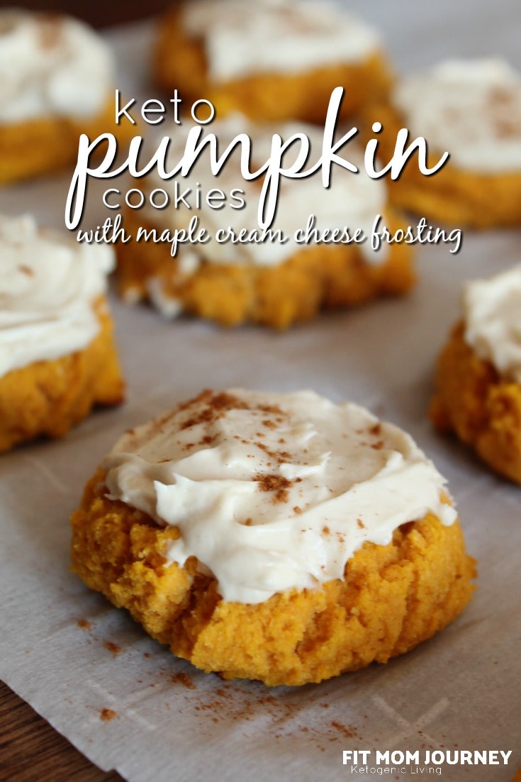 Keto Pumpkin Cookies With Maple Cream Cheese Frosting Fit Mom Journey