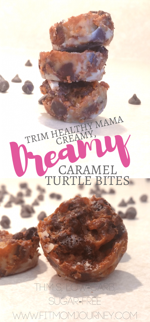 They're dreamy, they're gooey, and their amazing: Trim Healthy Mama Caramel Turtle Bites will satisfy every craving. THM:S, Low Carb, Sugar Free