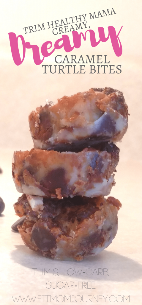 They're dreamy, they're gooey, and their amazing: Trim Healthy Mama Caramel Turtle Bites will satisfy every craving. THM:S, Low Carb, Sugar Free