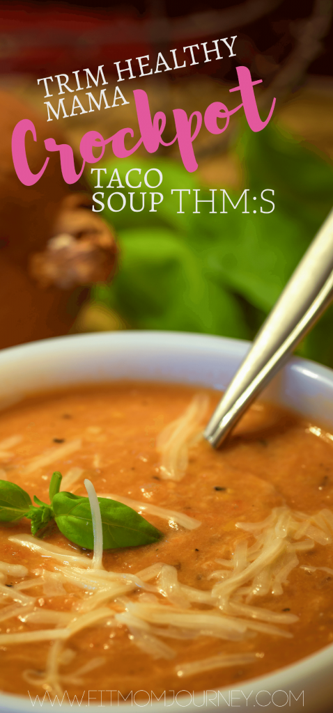 This Trim Healthy Mama Crockpot Taco soup is the perfect THM:S comfort food. Cheesy, spicy, and packed with protein this recipe is a winner!