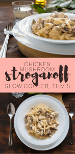 This chicken mushroom stroganoff is probably one of the easiest recipes I've ever made - and it's on plan! Juicy mushrooms, tender chicken, and a sauce that's to die for