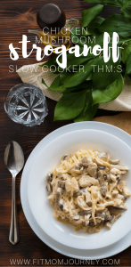 This chicken mushroom stroganoff is probably one of the easiest recipes I've ever made - and it's on plan! Juicy mushrooms, tender chicken, and a sauce that's to die for