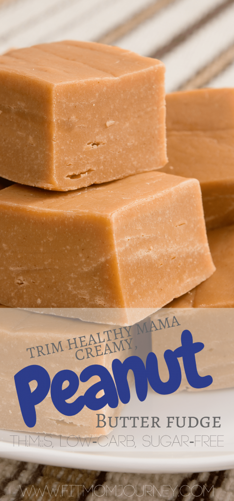 This Trim Healthy Mama Peanut Butter Fudge is sure to satisfy even the most powerful of sweet cravings! It's packed with protein and perfect for the holidays season or anytime!