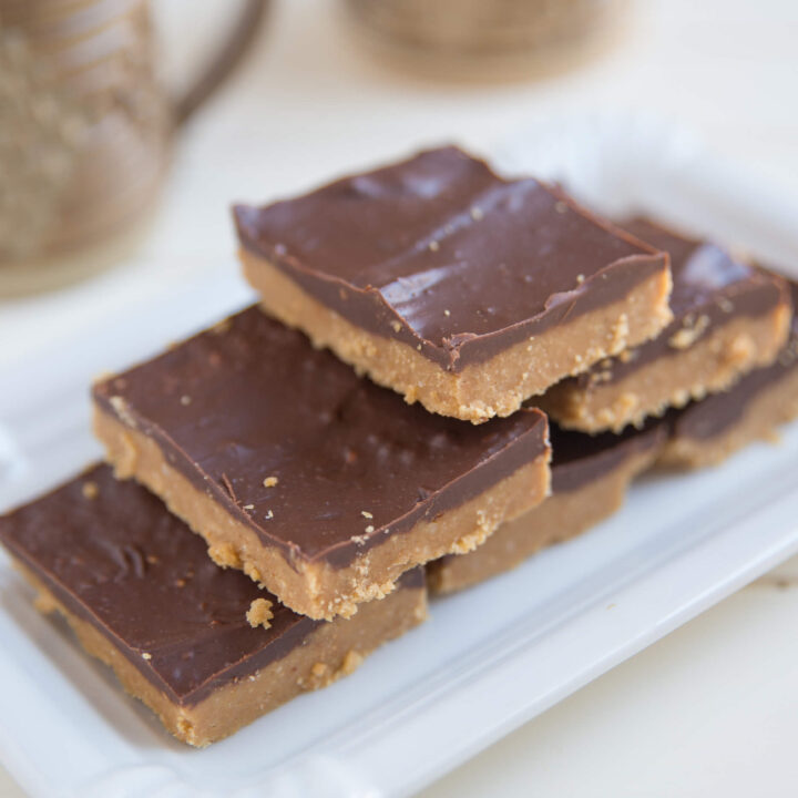 Trim Healthy Mama Chocolate Peanut Butter Bars THM:S