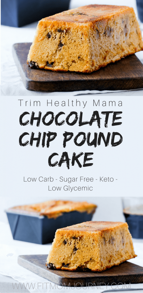 This Trim Healthy Mama Chocolate Chip Pound Cake with Caramel Drizzle is a THM:S, and will satisfy your every craving! Plus, it's easy to make!