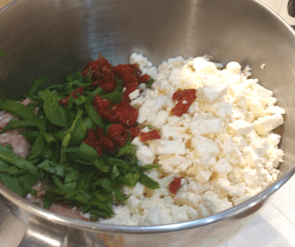 Tomato Feta And Spinach Burgers Thm S