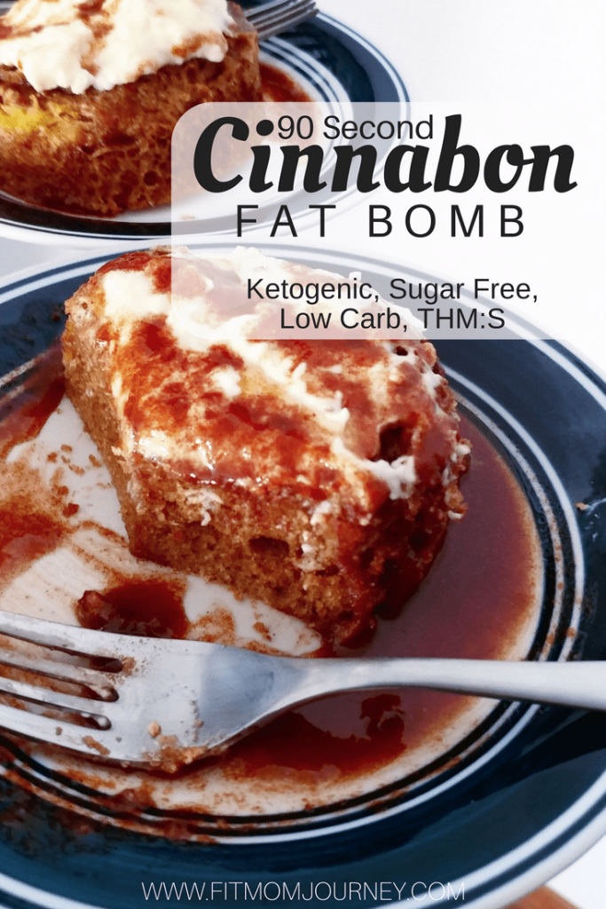 Craving a keto cinnamon roll? Try my 90-Second Keto Cinnamon Roll in a mug! It's a THM:S, ketogenic, sugar-free, low carb, and grain free!