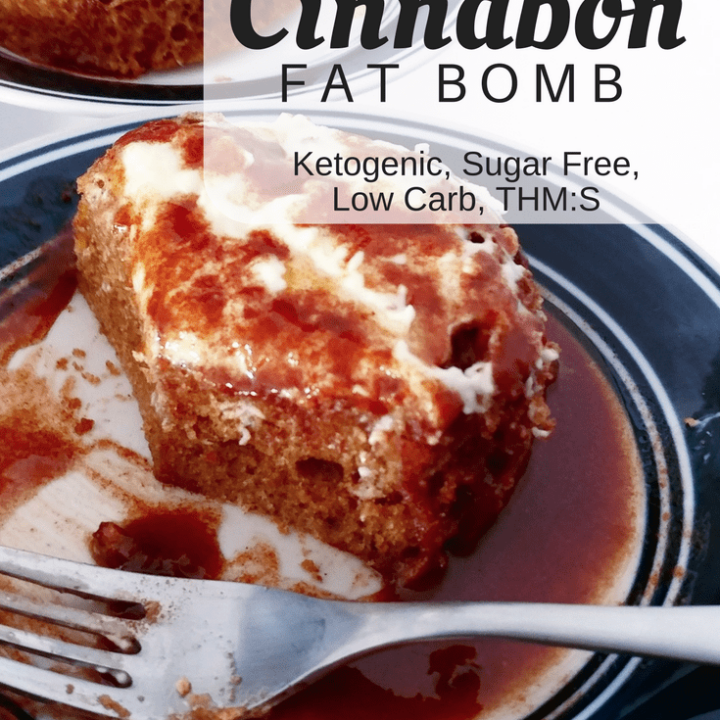 Craving a keto cinnamon roll? Try my 90-Second Keto Cinnamon Roll in a mug! It's a THM:S, ketogenic, sugar-free, low carb, and grain free!