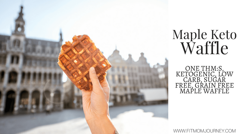 Maple Keto Waffle (Ketogenic, THM:S, Low Carb, Grain Free, Sugar Free)