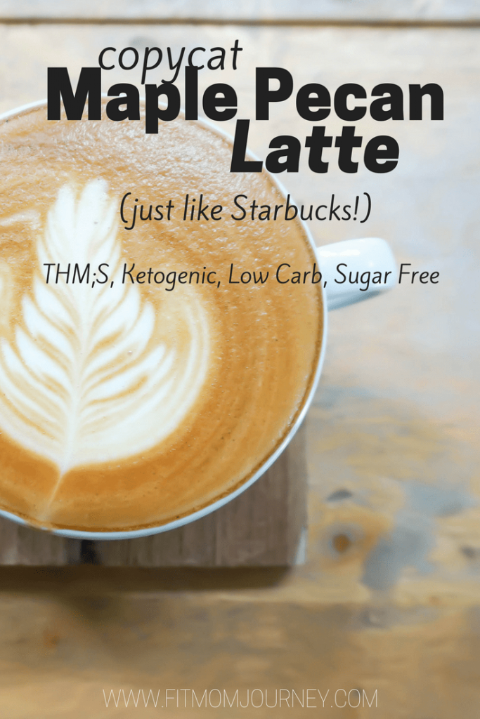Are you ready for fall and Starbucks' new drink? Try my Copycat Maple Pecan Latte for delicious Ketogenic, Sugar Free, Low Carb, THM:S version that tastes just like fall!