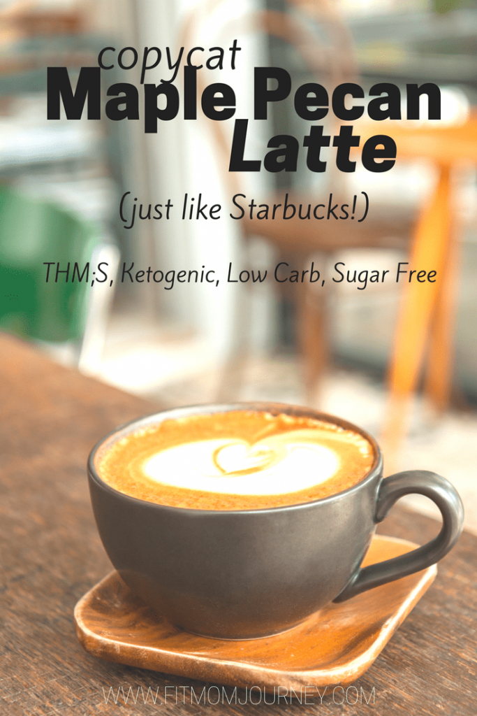 Are you ready for fall and Starbucks' new drink? Try my Copycat Maple Pecan Latte for delicious Ketogenic, Sugar Free, Low Carb, THM:S version that tastes just like fall!