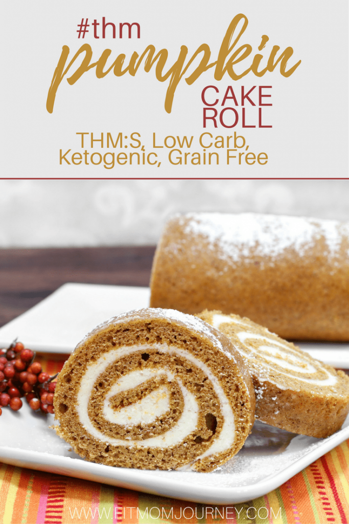 Let's get our pumpkin spice on with a Pumpkin Cake Roll - Cream Cheese Filing. This recipe is a THM:S, Low Carb, Grain Free and Ketogenic - also Husband approved!