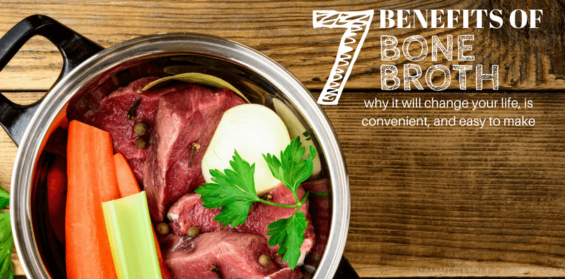 Wondering what health benefits you can get from bone broth soup? Here are 7 benefits of bone broth soup, why it will change your life, and creative ideas for getting more of it into you diet!
