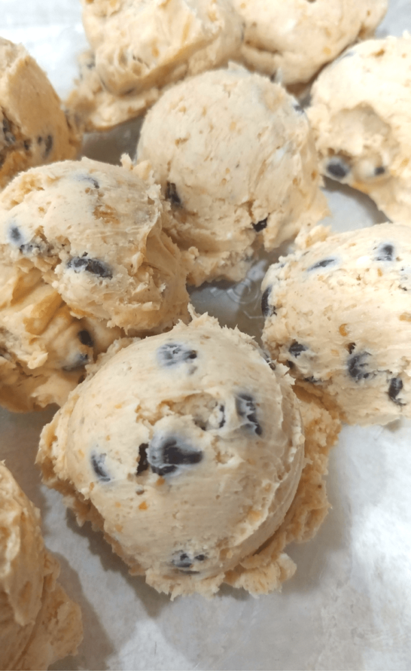 Chocolate Chip Cookie Dough Peanut Butter Fat Bombs - Fit Mom Journey