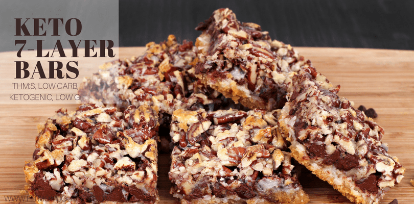 Keto 7-Layer Bars (THM:S, Ketogenic, Low Carb)