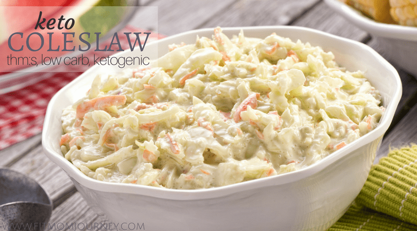 This sugar-free, easy, creamy Keto Coleslaw will have you never wanting to go back to the sugar-laden stuff again. Try it on the side of pulled pork, hot dogs, or hamburgers!