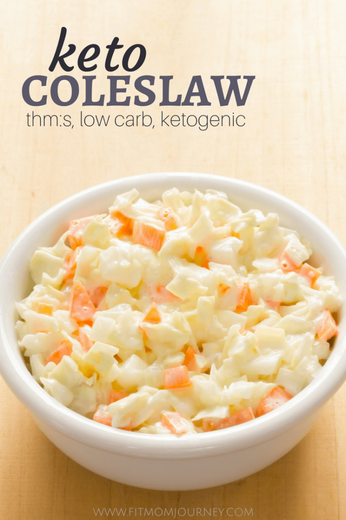 This sugar-free, easy, creamy Keto Coleslaw will have you never wanting to go back to the sugar-laden stuff again. Try it on the side of pulled pork, hot dogs, or hamburgers!