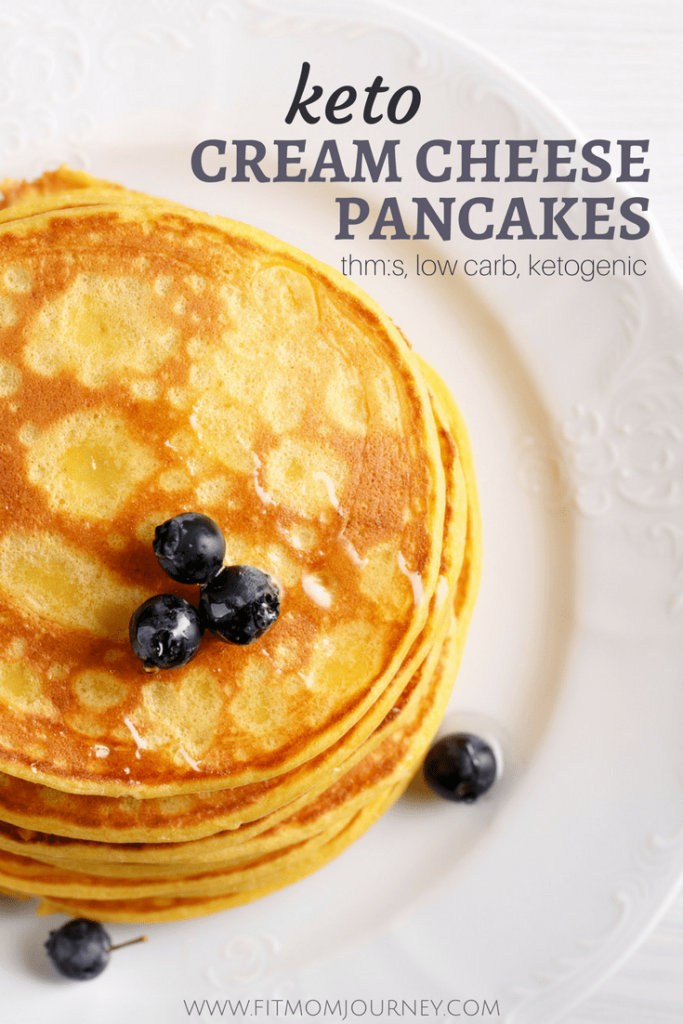 I've been missing delicious pancakes on Keto, but finally came up with a delectable replacement: Keto Cream Cheese Pancakes. These are fully Keto, a THM:S, Low Carb, as well as sugar free, gluten free, and grain free!