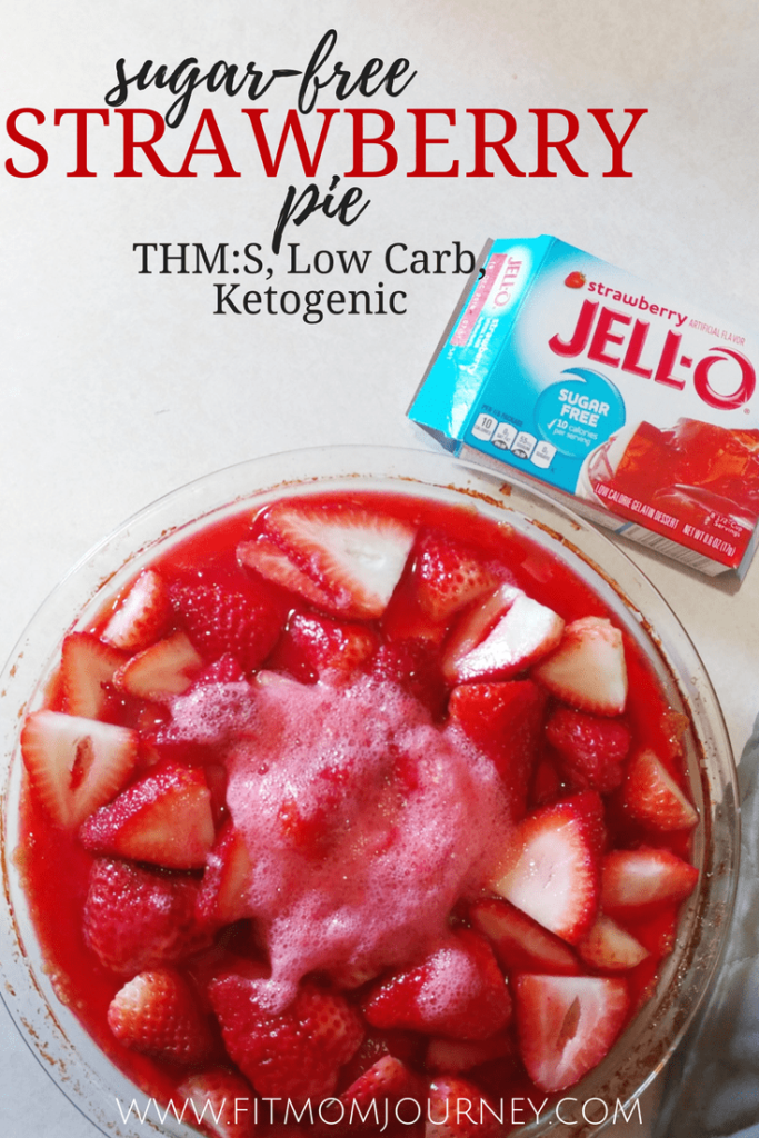 Enjoy this Sugar Free Strawberry Pie anytime you're craving a sweet and fruity taste of summer! My Sugar Free Strawberry Pie is a THM:S fuel, Ketogenic, Low Carb, and Grain free.