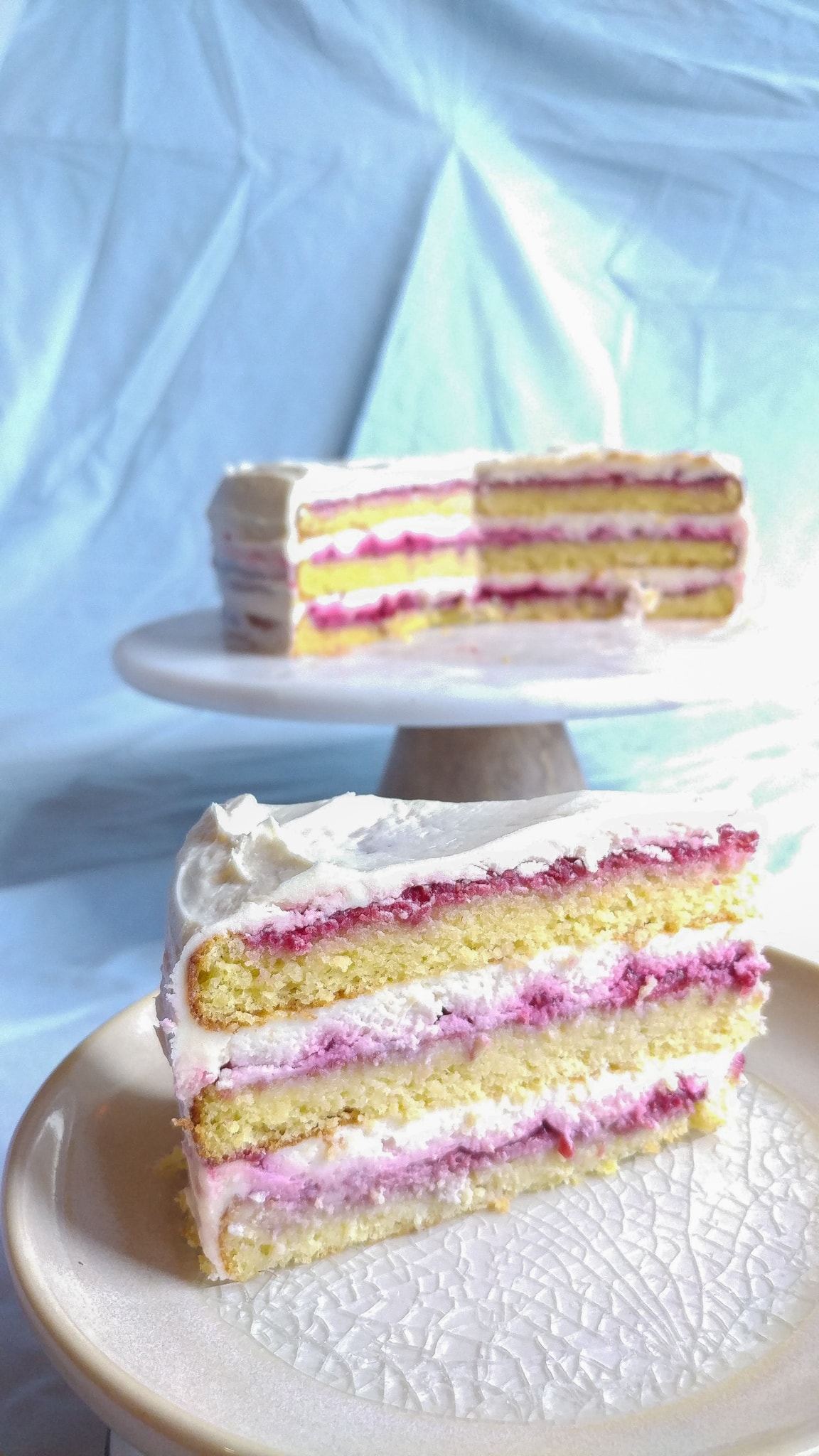 Keto Raspberry Layer Cake With Mascarpone Cream - Fit Mom Journey