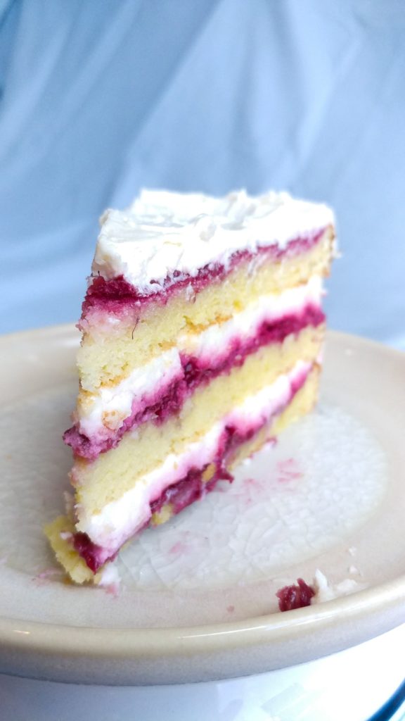 Special Occasion Keto Raspberry Layer Cake: Filled with raspberry reduction and mascarpone cream, then topped off with a bit of keto buttercream, this cake is every bit as good as a bakery cake.  You can take it to a special event, and its good enough that no one will know it’s keto!