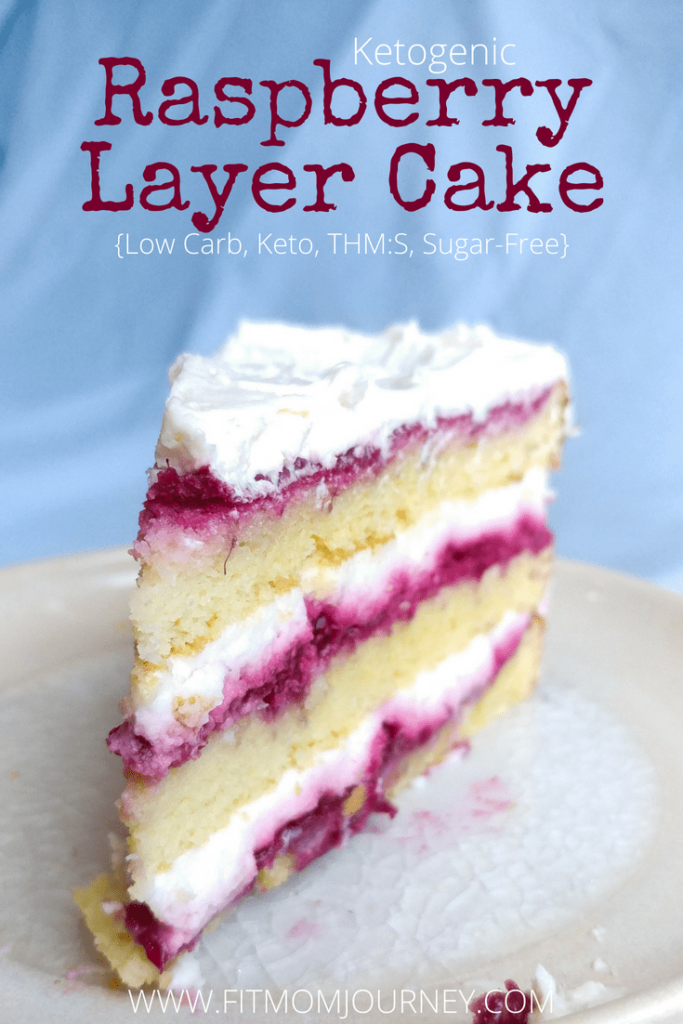 Special Occasion Keto Raspberry Layer Cake: Filled with raspberry reduction and mascarpone cream, then topped off with a bit of keto buttercream, this cake is every bit as good as a bakery cake.  You can take it to a special event, and its good enough that no one will know it’s keto!