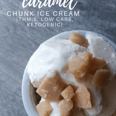 Keto Salted Caramel Chunk Ice Cream