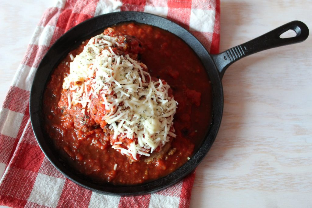 This Keto Chicken Parmesan is a super easy dinner recipe that's bursting with traditional italian flavors such as bold tomatoes, savory parmesan, and zesty seasonings. Your whole family will love how it taste, and you'll love how easy it is to make!