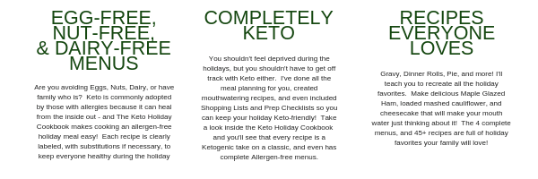 Keto Holidday Cookbook