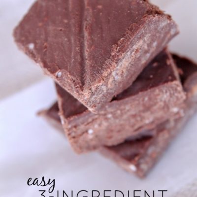 Easy 3-Ingredient Keto Fudge