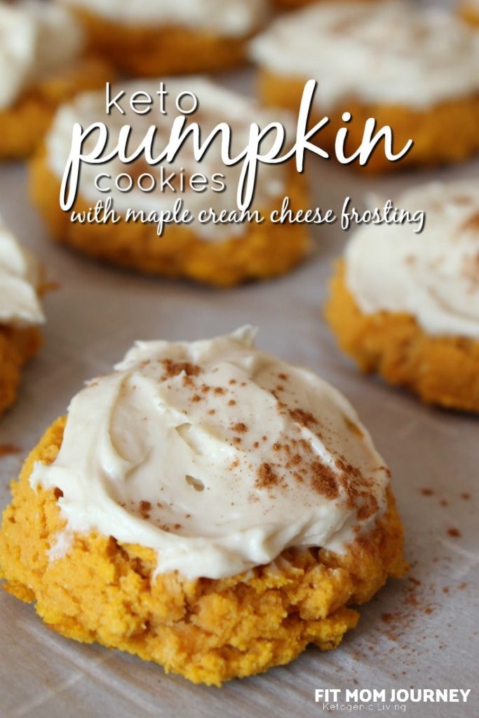 Softer than a regular sugar cookie, my Keto Pumpkin Cookies with Maple Cream Cheese Frosting are even more delicious.