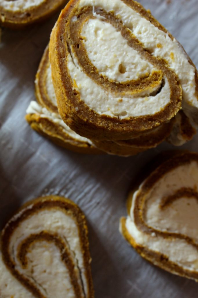 Keto Pumpkin Roll: A Pumpkin Cake Roll with Cream Cheese filling was delicious and a fall staple around our house - until we went Keto. I modified my recipe to make a Keto Pumpkin Roll with Cream Cheese filling and I know you're going to love it!