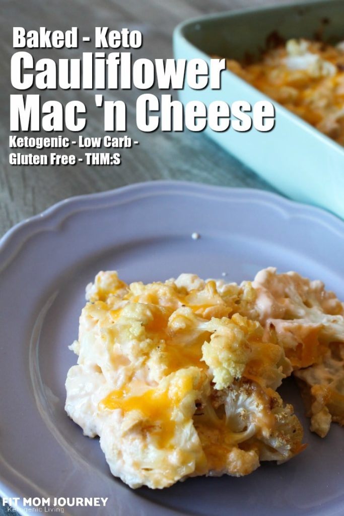 This Baked Cauliflower Mac & Cheese Casserole features some classic keto ingredients: heavy cream, a good dose of cheddar cheese, butter, and spices that'll make your mouth water.