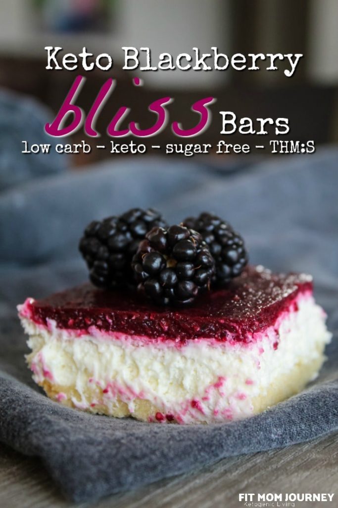 Delicious Keto Blackberry Cheesecake Bars (also known as Blackberry Bliss Bars) are easy, convenient and will fool even family and friends who aren't keto!