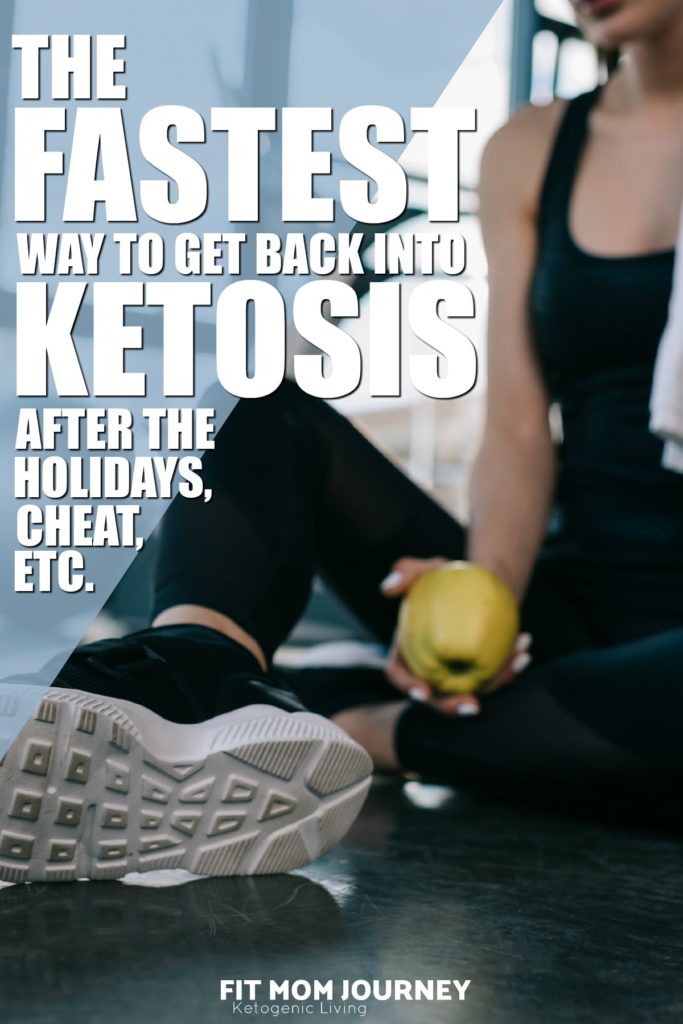 Here's the fastest way to get back into ketosis after the holidays, a cheat day, or just plain falling off the wagon! If you are struggling to get back into ketosis, these tips will help you....