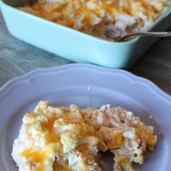 Baked Cauliflower Mac & Cheese Casserole - Fit Mom Journey