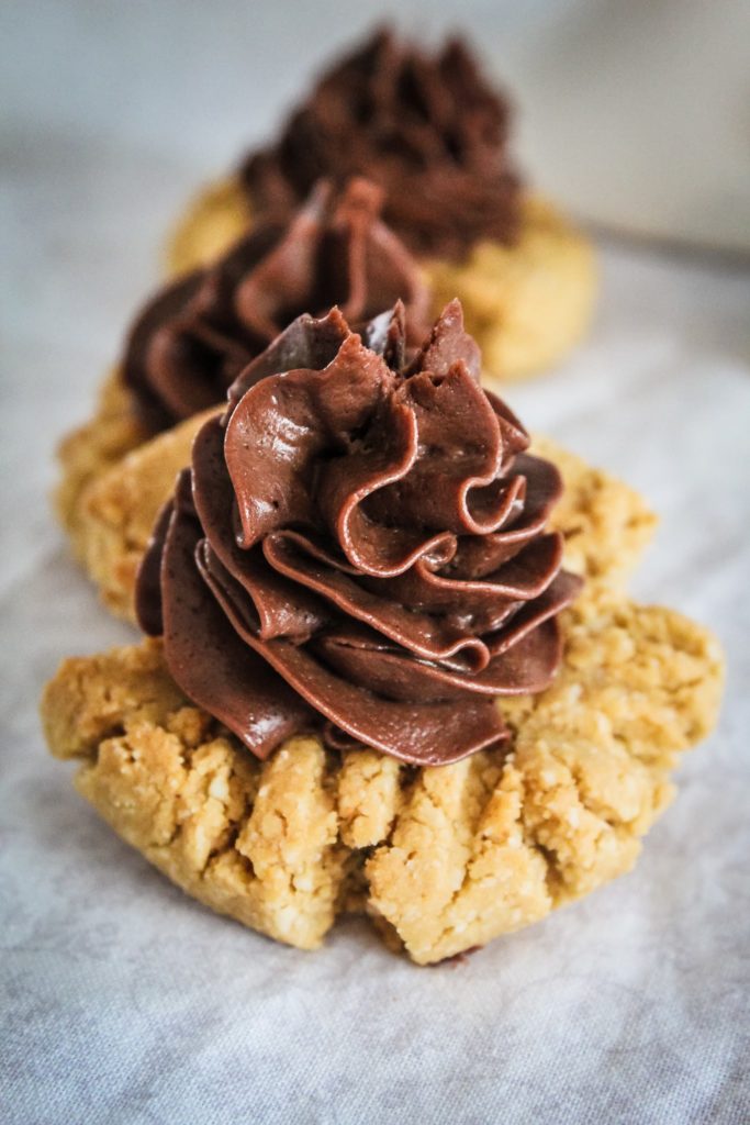 Your favorite Christmas treat, Peanut Butter Blossoms, make keto! Keto Peanut Butter Blossoms are a duplicate of the original recipe, but better for you and your family!