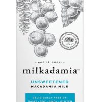 Milkadamia Unsweetened, Vegan and Keto-Friendly Macadamia Milk, 32 Ounce (Pack of 6)