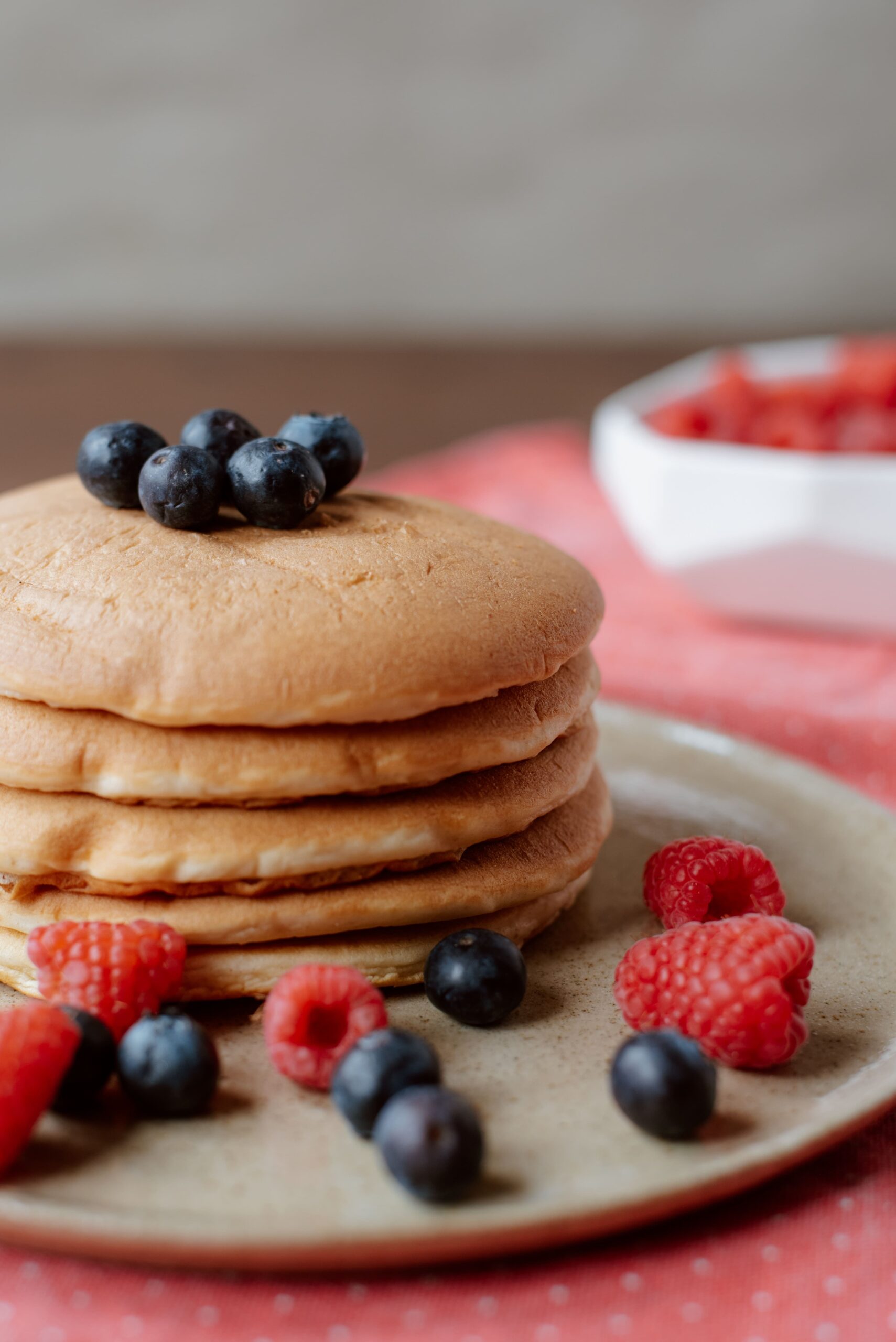 A recipe for thick and Fluffy Keto Pancakes ( aka Lupin flour Pancakes )tha...