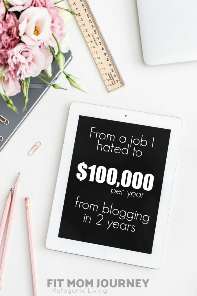 2 Years ago, I started Fit Mom Journey, which now makes more than $100,000 per year - most of which is profit. But to be honest, my blogging story goes back a little bit farther.