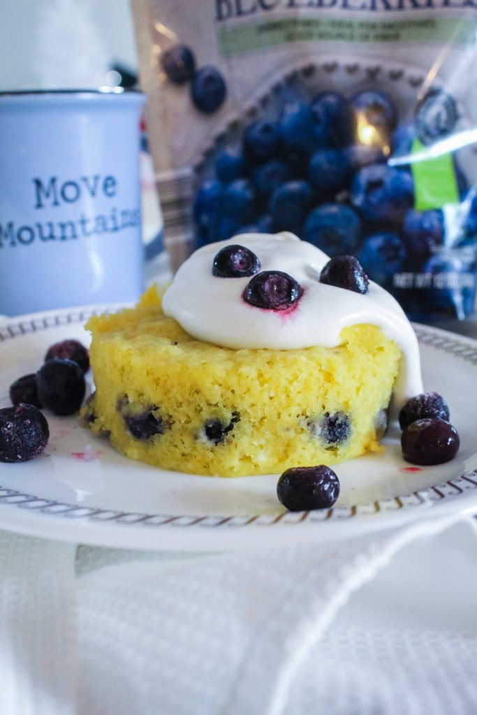 A creamy, delicious treat, this Keto Blueberry Mug cake is so easy to whip up and will satisfy any sweet craving you have!