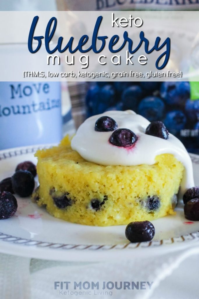 A creamy, delicious treat, this Keto Blueberry Mug cake is so easy to whip up and will satisfy any sweet craving you have!