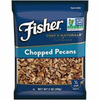 FISHER Chef's Naturals Chopped Pecans, No Preservatives, Non-GMO, 2 oz
