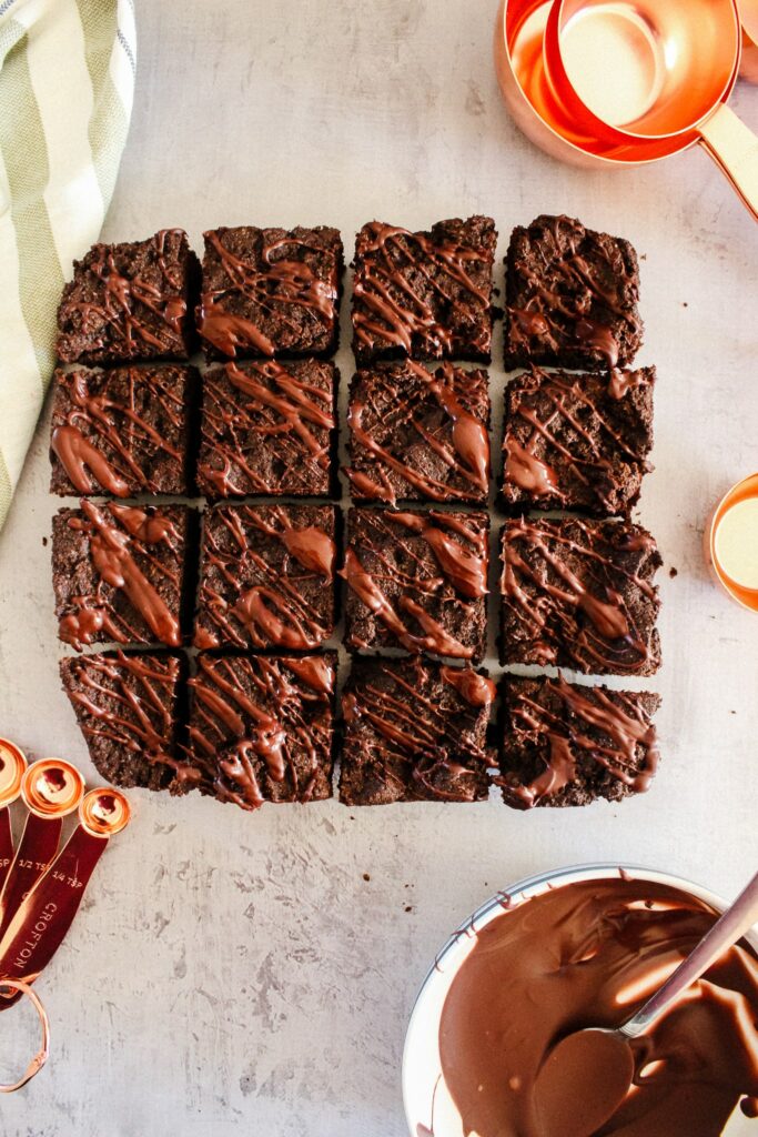 These are the most delicious Keto Brownies.  With a fudgey texture and fantastic macros, these brownies are easy enough to make that you’ll want to keep the recipe in your dessert rotation.