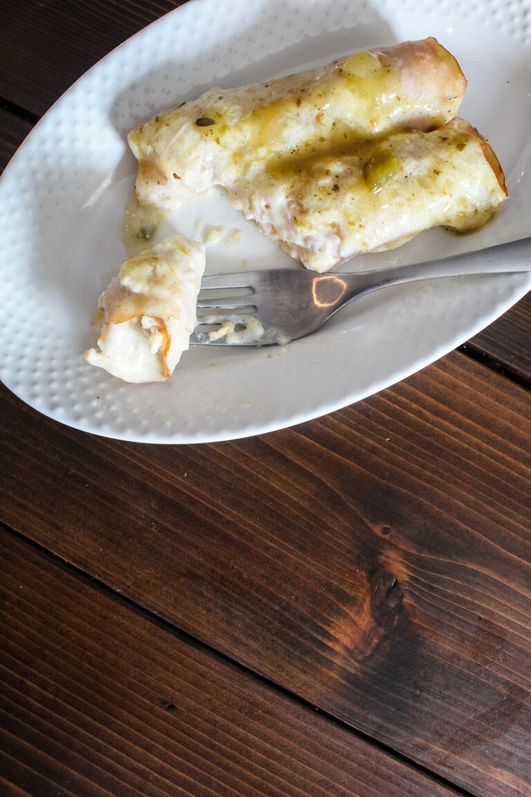 Keto Chicken Enchiladas White Version Fit Mom Journey