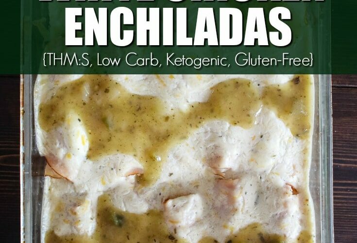 My Keto Chicken Enchiladas are made the high-fat, high-protein, and low carb with, with a delicious white verde sauce too! They are SO easy to make and the whole family will love them!