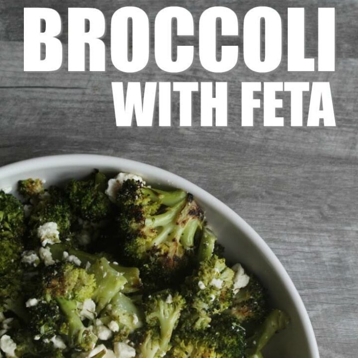 Broccoli does a body good whether it's raw or steamed, but these day my favorite way to eat it is roasted with some good sea salt and feta cheese.  Roasted Broccoli with Feta Cheese, is an easy, crowd-pleasing side dish.