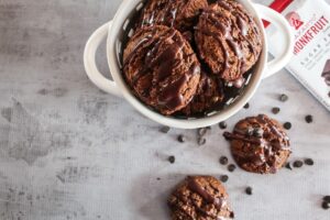 A deliciously chocolatey baked treat that is a cross between a cookie and a brownie, Keto Brookies are the best of both worlds - with macros that fit within a ketogenic diet.