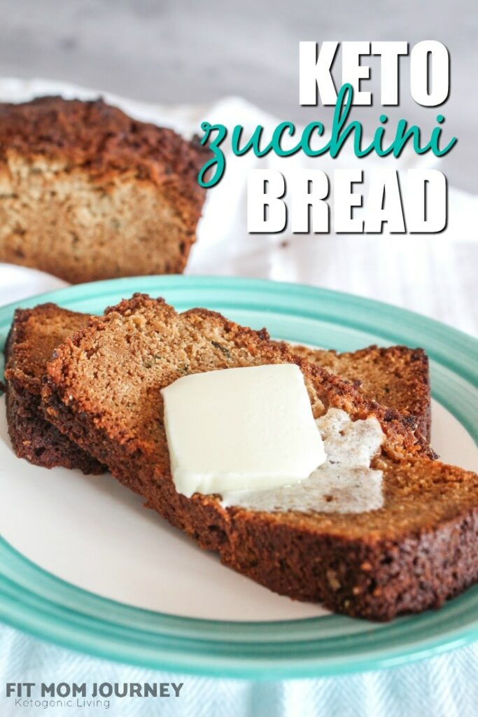 A delicious Keto Zucchini Bread that goes perfectly with grass-fed butter - and is a great way to use up all that extra zucchini from the garden!